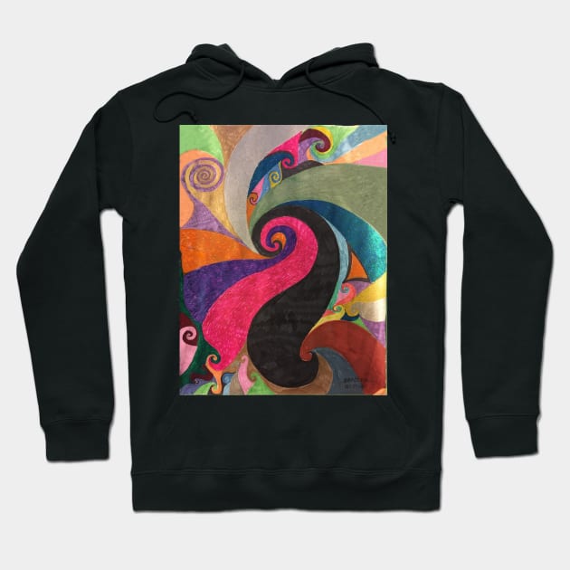 Bright Whorl II Hoodie by Barschall